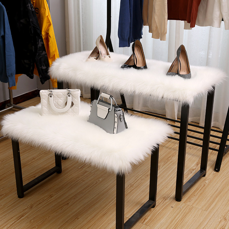 Long plush window stand carpet clothing storesClothing pad pad counter mat shoe store decorated wool pad