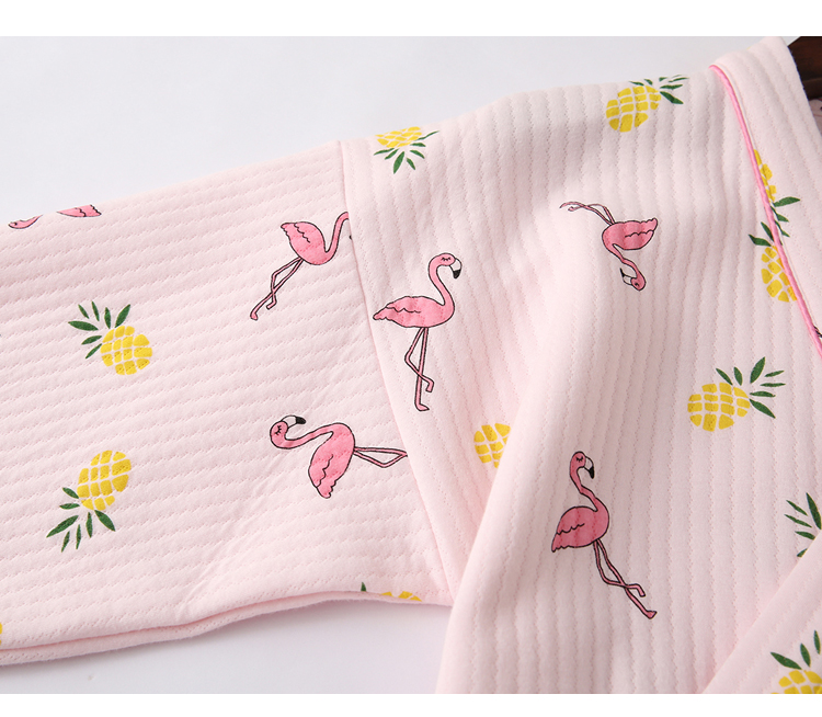 Mùa thu và mùa đông dễ thương cotton Nhật Bản áo choàng cotton nữ phong cách Nhật Bản và áo choàng tắm gió cotton áo choàng ngủ ấm áp áo choàng bông trung niên