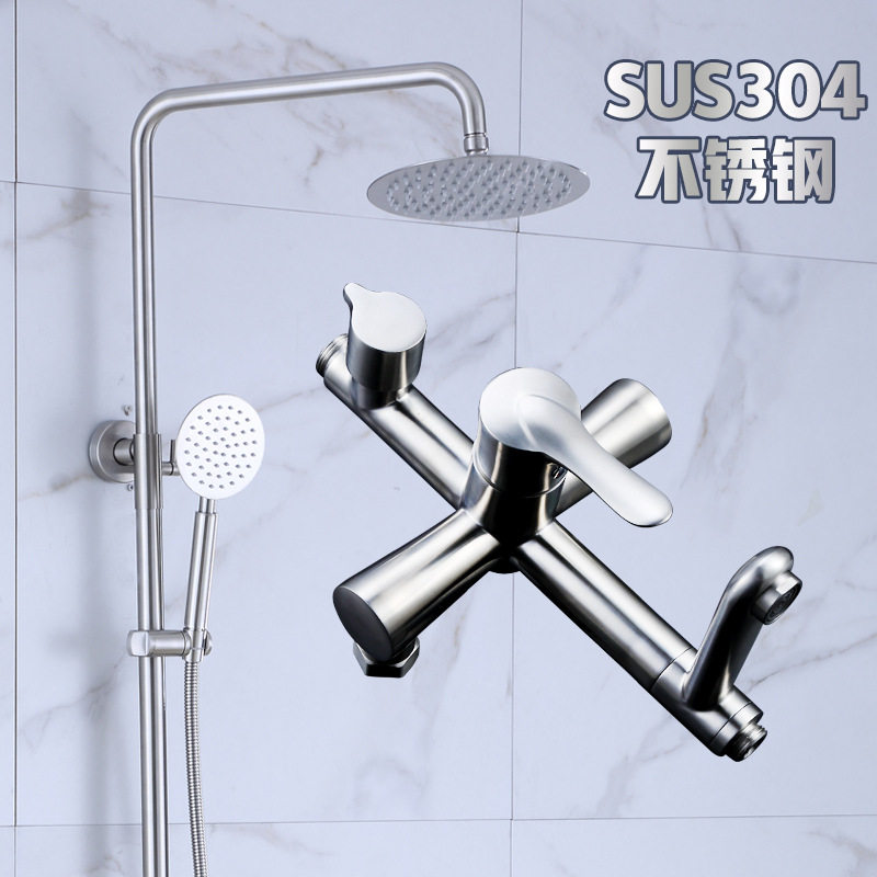 Oriental Pearl New Lifting 304 Stainless Steel Shower Set Hanging Wall Heater Sprinkler Front