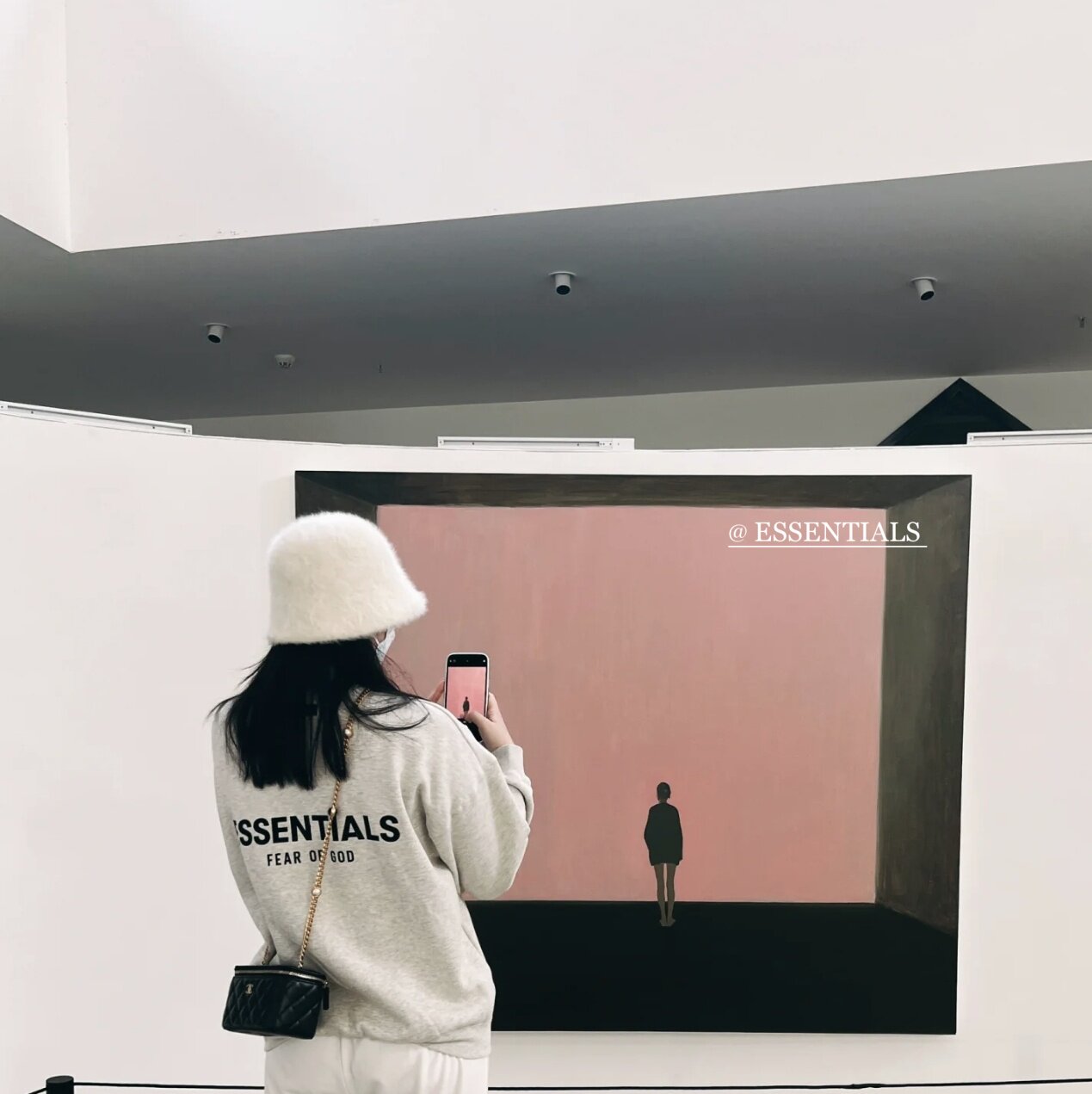 Проходить тестовая версия ESSENTIALS флокирование письмо плотный хлопок T FOG MIKI прилив бренд свободный случайный толстовки мужской и женщины 