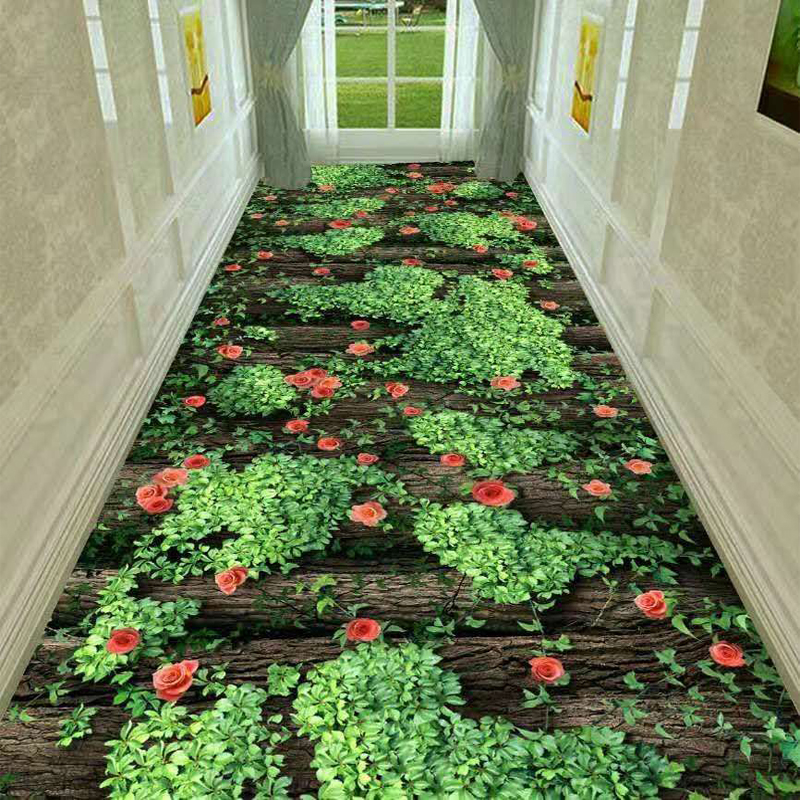 Hành lang nhà 3d lối đi thảm phòng ngủ đầu giường cầu thang hành lang đầy đủ dài cửa trượt thảm có thể được cắt - Thảm thảm sofa phòng khách