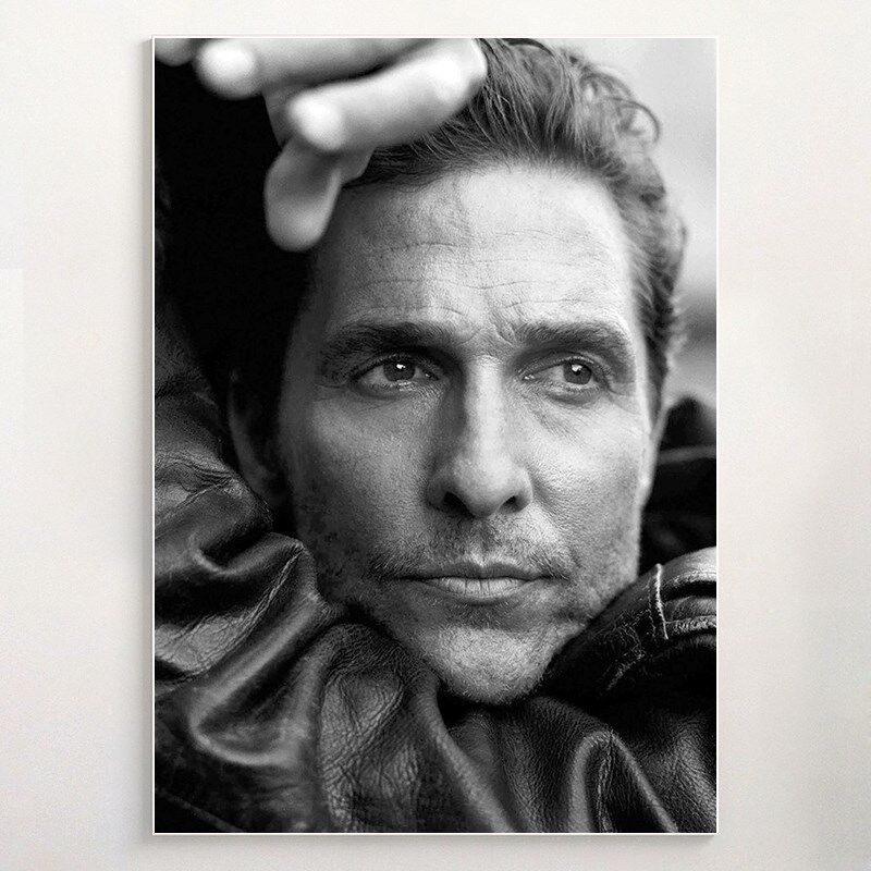 Full 8 sheets of photographic paper posters Matthew McConaughey Genuine Tango Decoration Hung Painting a2b49b33