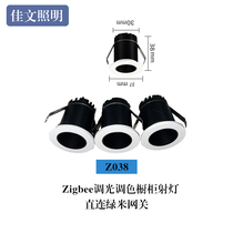 Canon lighting 2W* 3 Zigbee dimming toning kitchen cabinet spotlight model Z038 straight connected green rice gateway