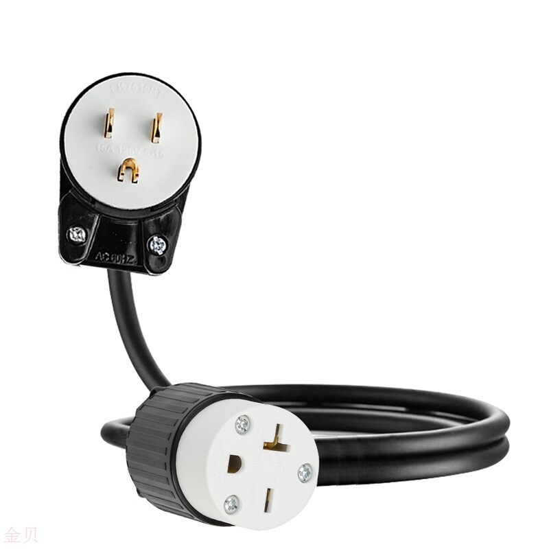 American Industrial Grade High Power Plug Nema 5-15P Bend 6-20R suitable for US electromechanical connection lines