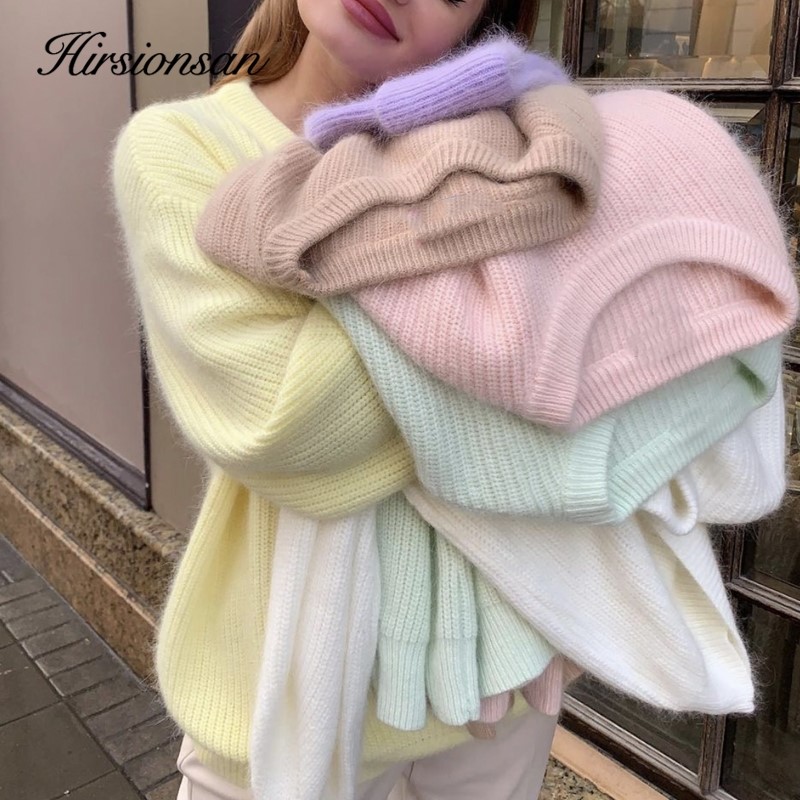 Warm ladies Woman Sweater Women Knitwear Knitted Sweaters