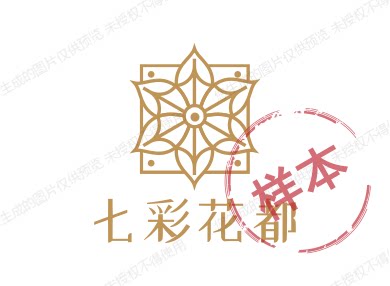 七彩花都的LOGO