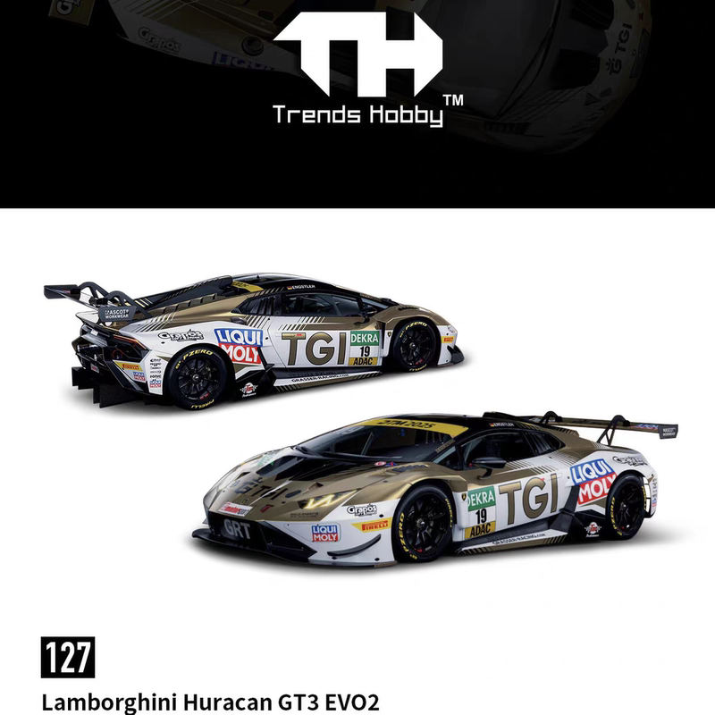 Lamborghini Huracan Gt3 Evo2 Dtm Racing Car Th 1:64 Scale Diecast Model Alloy