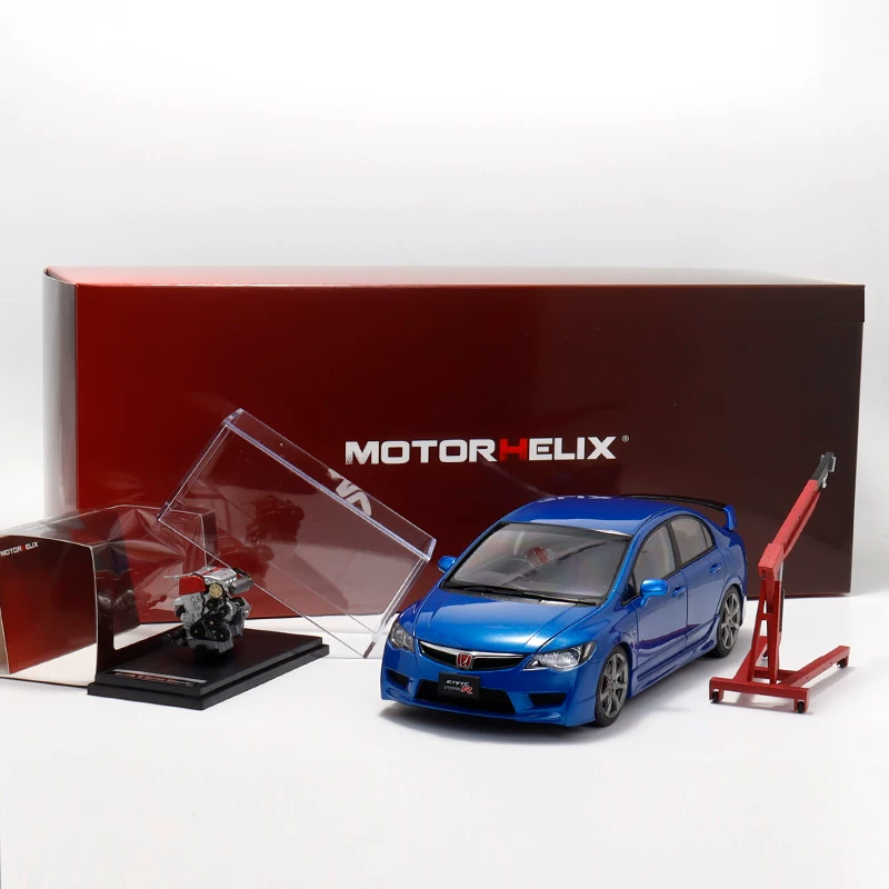 Honda Civic Type R FD2 Моторхеликс 1:18 MH полноразъемные алюминиевые моделируемые автомобильные наборы