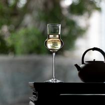 Grass and wood temple glass tall tea cup tall green tea cup tea brewing tea cup smelling cup ice tea special cup