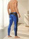 Men's Ultra-Thin Autumn Pants, Single Piece, Ice Silk Satin, Mesh Hollow, Transparent, Sexy, No Need to Wear Underwear, Thermal Pants