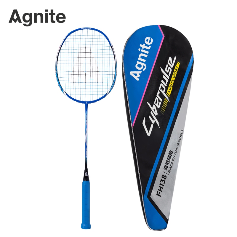 Angnet Fh138 Cyber Pulse Series Competition Grade Full Carbon Fiber Badminton Racket (Single Pack) (Blue) Angnet Fh138 Cyber Pulse Series Competition Grade Full Carbon Fiber Badminton Racket (Single Pack) (Blue)