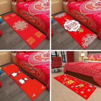 Wedding red carpet festive door mat wedding room bedroom bedside carpet New House wedding supplies door home mat