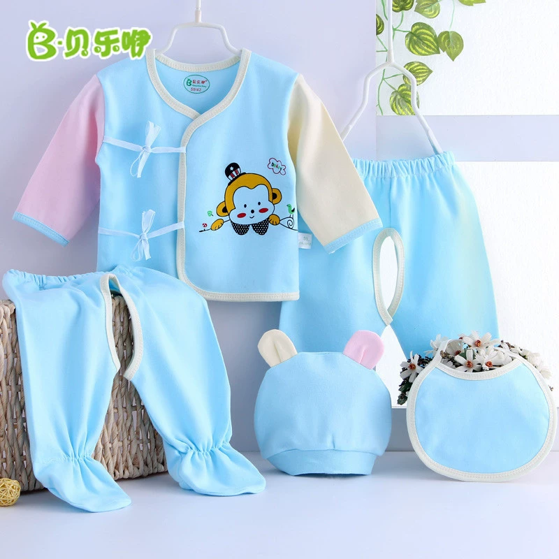 Quần áo sơ sinh 2018 mới 0-3 tháng tuổi Bộ đồ lót trẻ sơ sinh Bộ quần áo bé tu sĩ mùa xuân và quần áo mùa thu đồ bộ mặc nhà cho be gái 10 tuổi