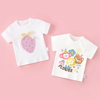 Клубника+белые желтые цветы