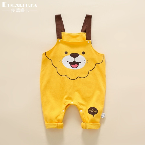 Слинг, весенний хлопковый осенний комбинезон, детские штаны для мальчиков для младенца, в западном стиле