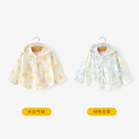 Белый воздушный шар+зеленый цветок