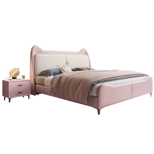 Кроватка для принцессы, современная розовая лента, 1.5м