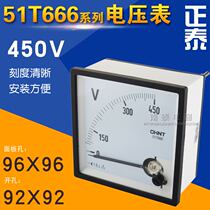 Original meter 51T666 450v voltmeter panel 96*96 opening 92*92