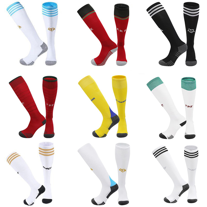 Children's Football Socks, Cristiano Ronaldo, Real Madrid, Riyadh, Messi, France Team, Boys and Girls Sports Long Training Socks Children's Football Socks, Cristiano Ronaldo, Real Madrid, Riyadh, Messi, France Team, Boys and Girls Sports Long Training Socks