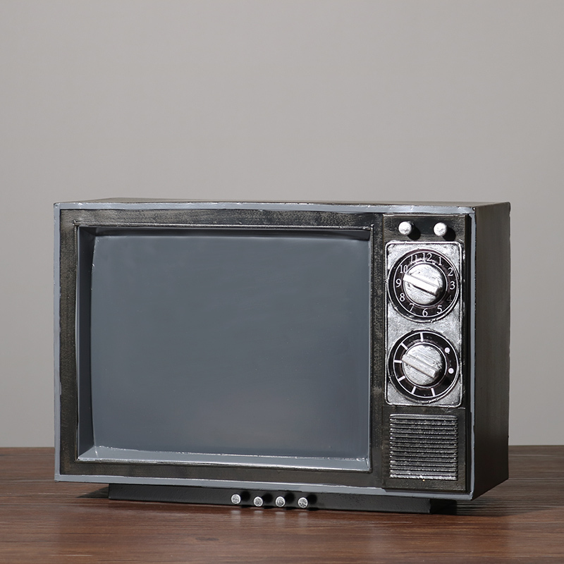 Retro Ornaments from the 60S, 70S and 80S, Nostalgic Old-Fashioned Objects, Black and White Tv Models, Photo Props, Shop Decoration