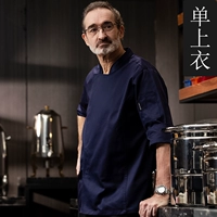 Тибетский синий семерые шестерки рукава одно верхняя двойная карта хлопок