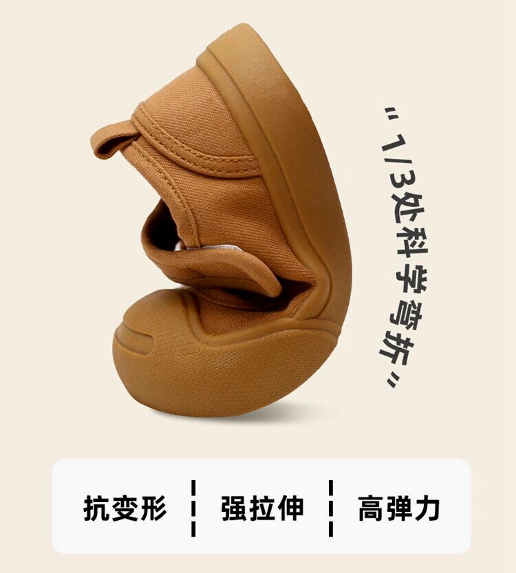 英国儿童帆布鞋女童2026新款软底不累脚幼儿园室内鞋秋季浅口单鞋 — 10