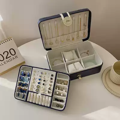 Jewelry box large capacity multi-layer net red same necklace earrings earrings home Princess storage box small exquisite light luxury