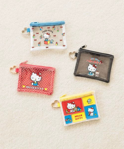 Japanese Style Cute Cartoon Hello Kitty Hello Kitty Pvc Waterproof Finishing Cosmetics Bag Card Bag Lipstick Bag
