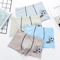 Teen Great Boy Pure Cotton Briefs Teenagers Flat Corner Pants Fat Boy Cartoon Breathable Tide Four-corner Pants Head