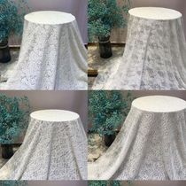 Clear cabin white lace lace fabric stage wedding dresses Mantle Table Curtain Table Tablecoss Wedding wedding props