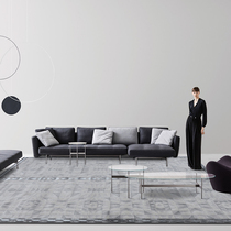 Light Lavish Rear Minimalist Modern Living Room Carpet Bedroom Tea Blanket Grey Nordic Wind Home American Bedside Carpet Ground Mat