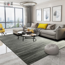 Hingley living room carpet Bedroom full bunk bed side carpet Coffee table blanket Simple modern Nordic rectangular line gray