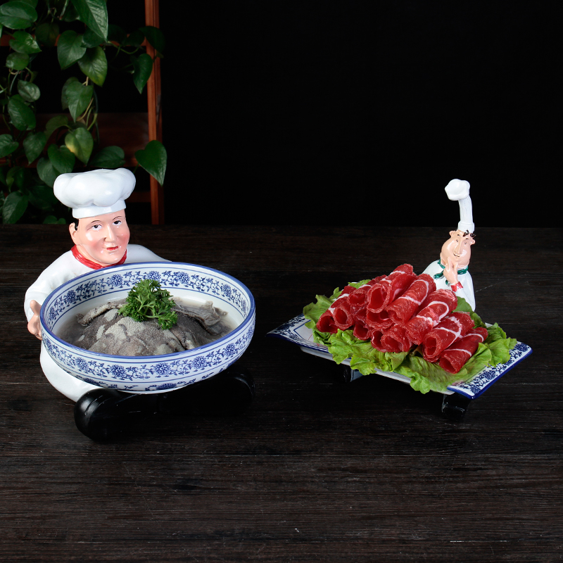 Qianxi Hotel Restaurant Soup Pot Bowl Large Plate Irregular Shaped Special Theme Artistic Conception Creative Chef Tableware