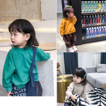 Beauty girl baby cotton base shirt 2019 autumn new girl dress foreign style design cutting