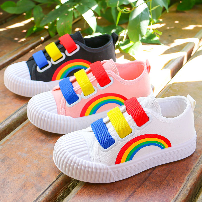 Girl Sailor Cloth Shoes 2022 Spring Autumn New Children A Foot Pedal Cloth Shoes Casual Board Shoes Soft Bottom Little Girl Single Shoes