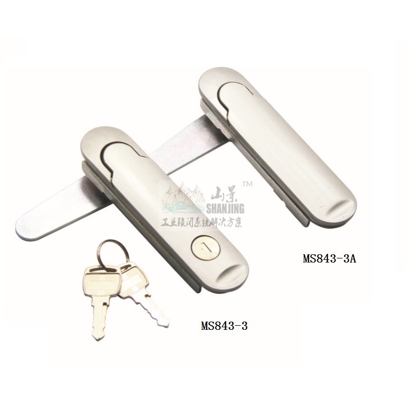 MS843-3 -3A Flat cabinet lock waterproof lock burglar-proof sheet metal mechanical cabinet door lock host shell enclosure lock