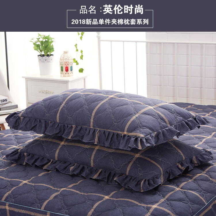 Han Yue quilted gối đơn phiên bản Hàn Quốc của vỏ gối phong bì gối ren cặp gối (2) giá goi om