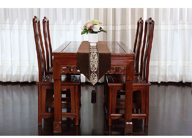 Khăn trải bàn năm mới màu đỏ bàn cờ dài dải bàn cà phê khăn trải bàn khăn trải giường kết hôn Trung Quốc Zen phong cách Trung Quốc - Khăn trải bàn khăn trải bàn bằng nhựa