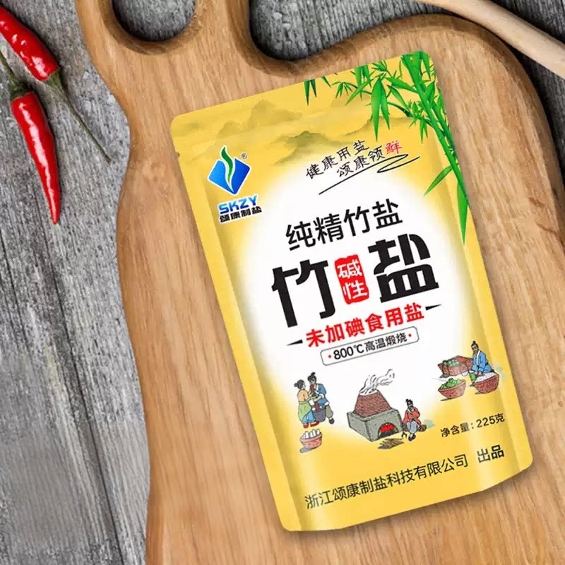 颂康制盐未加碘竹盐食用盐