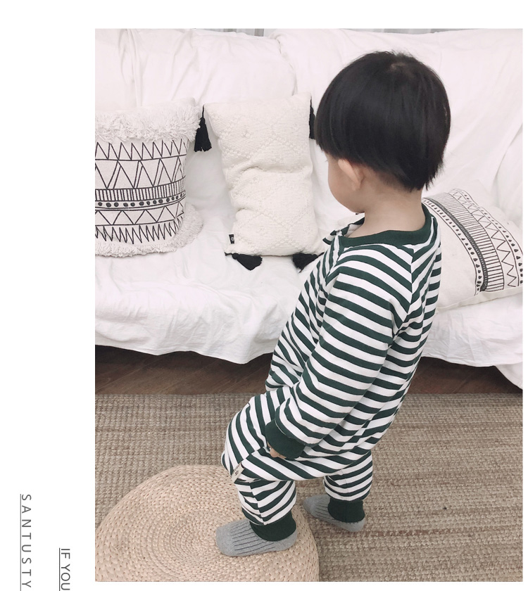Quần áo trẻ em cộng với nhung Xiêm dịch vụ tại nhà dày quần áo mùa đông bé trai và bé gái mặc đồ ngủ ấm áp túi ngủ dài tay bộ trẻ em phim hoạt hình