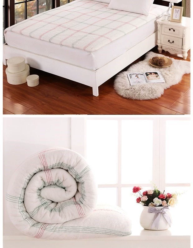 Ký túc xá sinh viên nệm bông nệm đơn 1,2 1,5 đôi 1,8m pad là bông quilt 0,9 mét - Nệm