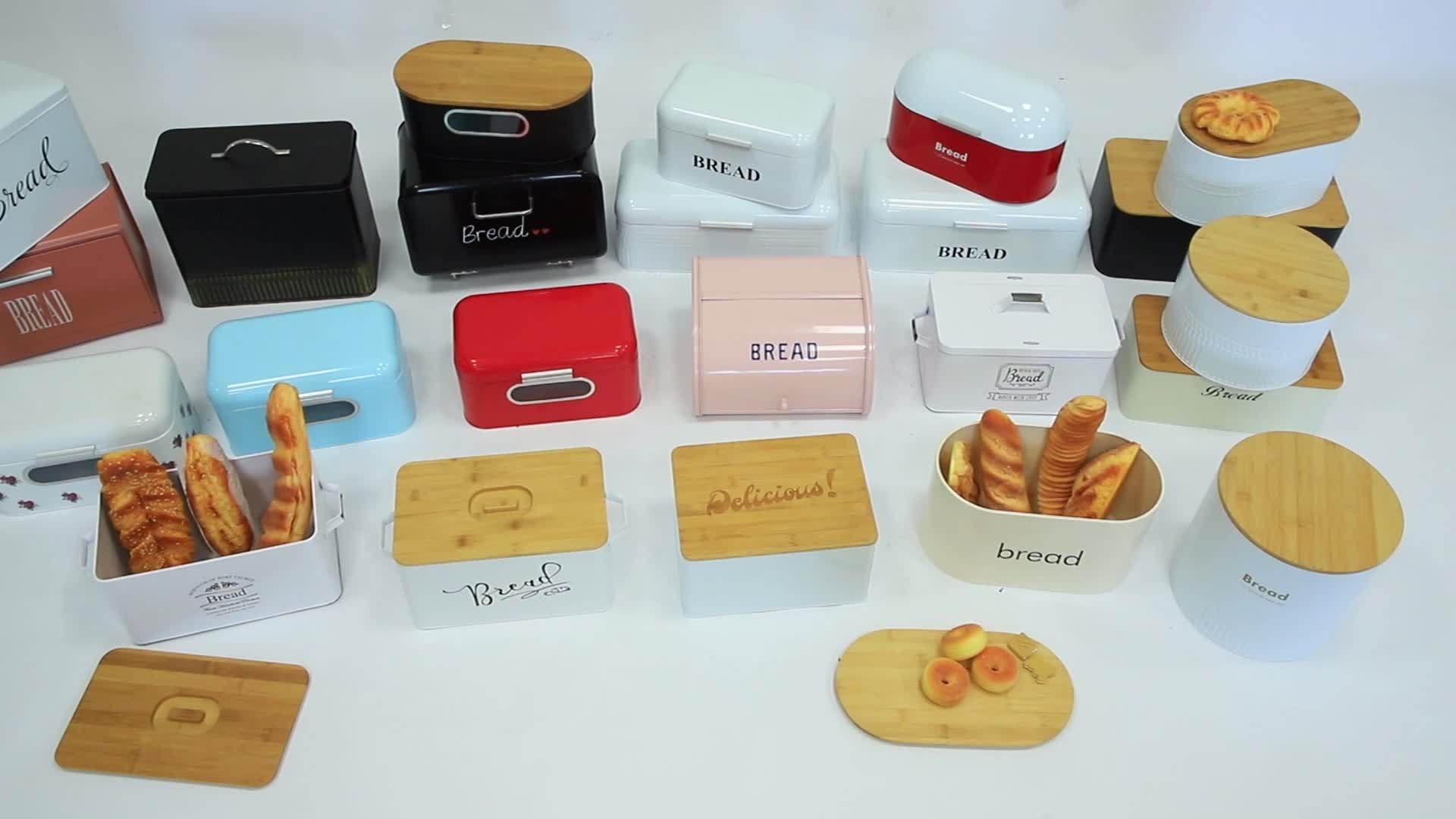 Farmhouse Style Bread Bin Storage Bread Container Countertop Space