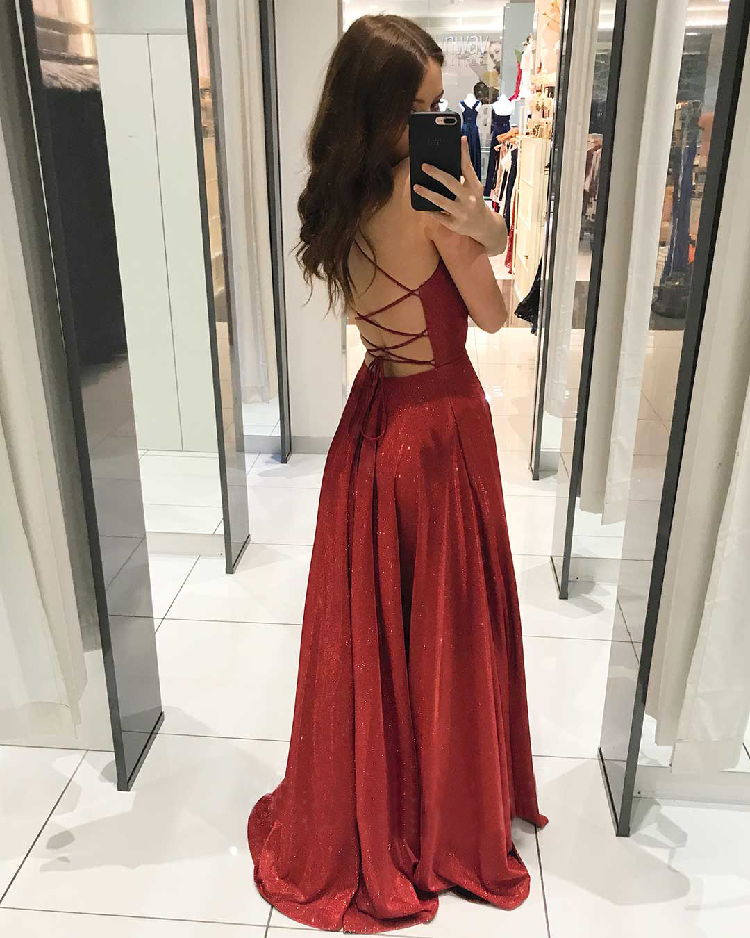 Spaghetti Braps Satin Promply Sexy Evening Женщины платье 