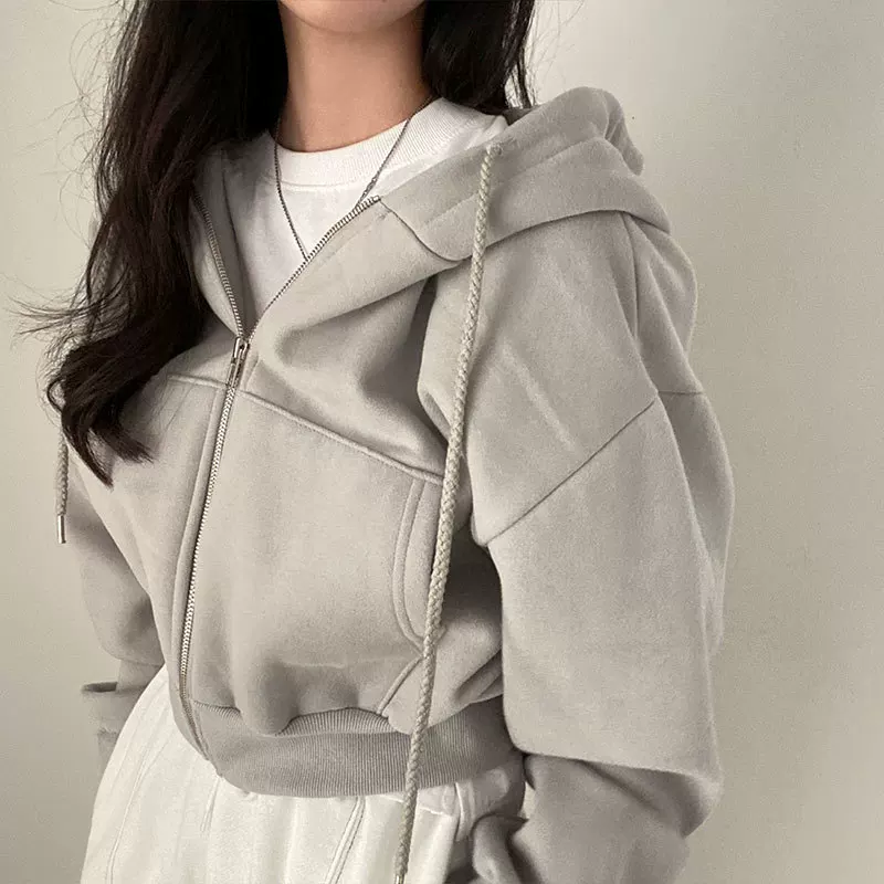 Одежда толстовка худи женские SWEATSHIRT WINTER ZIP UP JACKET