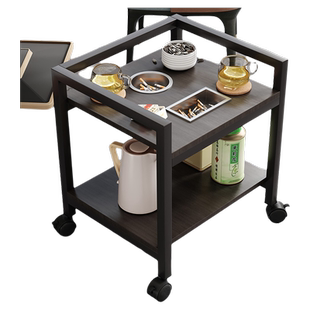 麻将桌茶几茶水架棋牌室专用边桌可移动置物架子打牌麻将机小边几