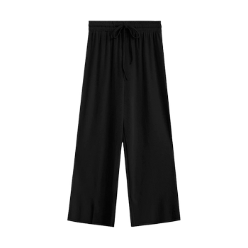 200 catties fat mm plus size ice silk wide-leg pants