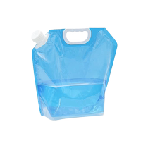 Sac à eau pliable en plein air Alpinisme de montagne Logiciel de camping en plastique Stockage deau Bottled Water Bucket Large Capacité Eau Stockage Bag dinjection deau