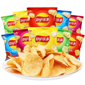 乐事薯片过年膨化零食品原味马铃薯片小吃原切追剧土豆百事