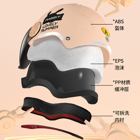 New national standard 3c certified electric vehicle helmet for men and women, motorcycle helmet, summer half helmet, universal and lightweight for all seasons