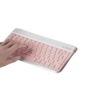 蓝牙无线键盘适用于苹果iPad可充电华为MatePad联想pro安卓手机iOS鼠标女生可爱外接键盘滑鼠M6静音打字套装
